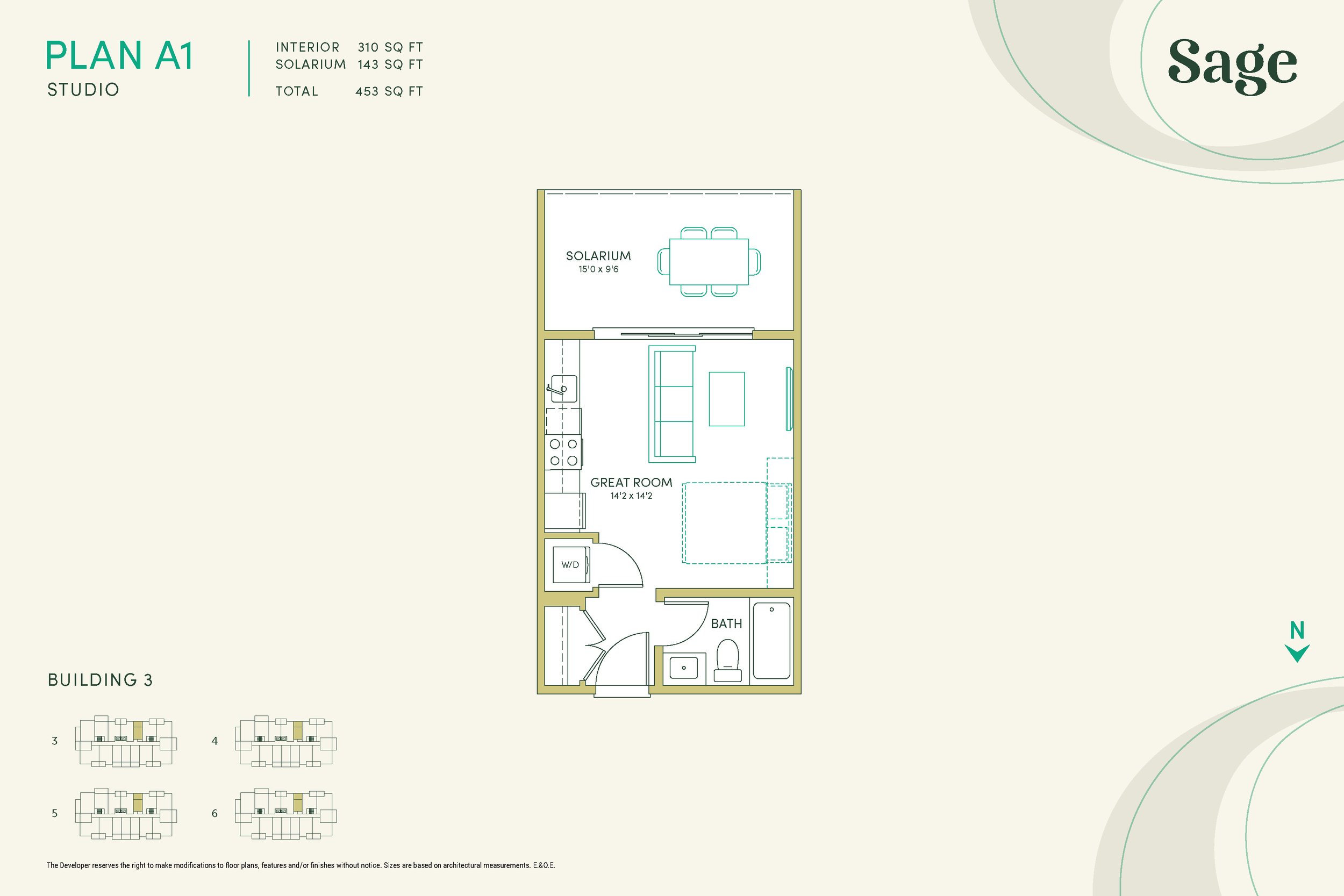 Studio Floor Plan A1