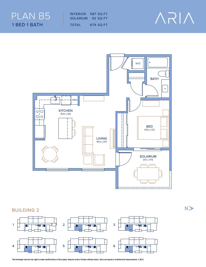 One Bed Floor Plan B5