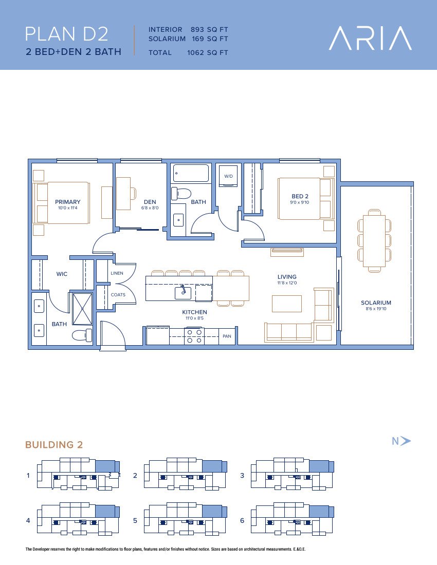 Two Bed Floor Plan D2