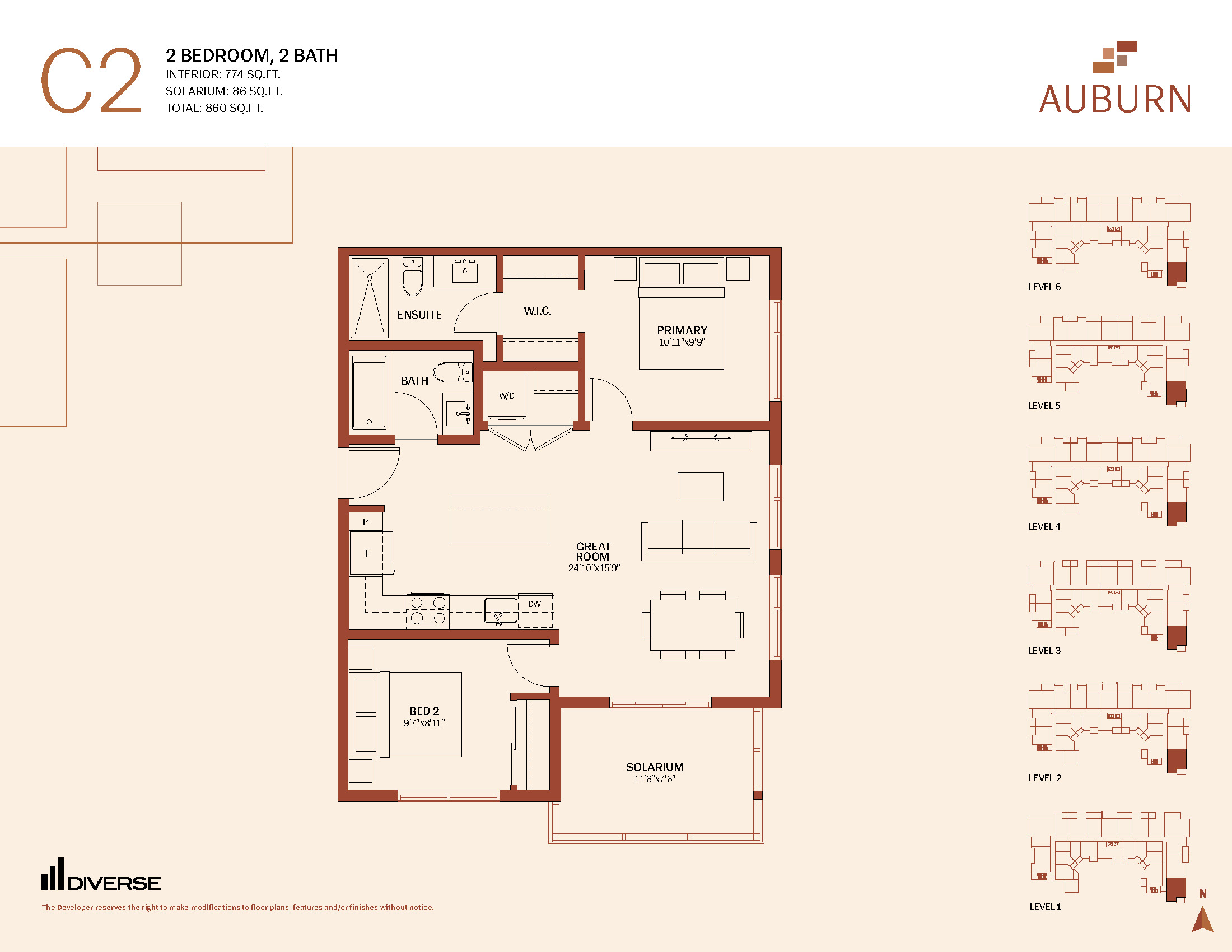 Two Bed Floor Plan C2